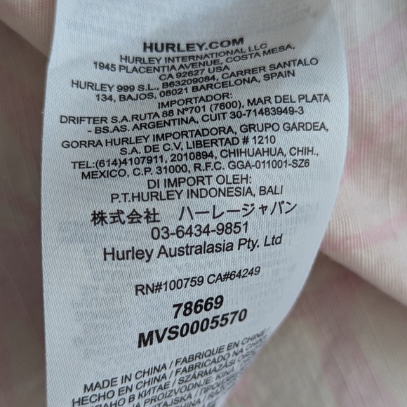 Mens Hurley Short Sleeve Button-down Shirt Size L - Picture 6 of 7